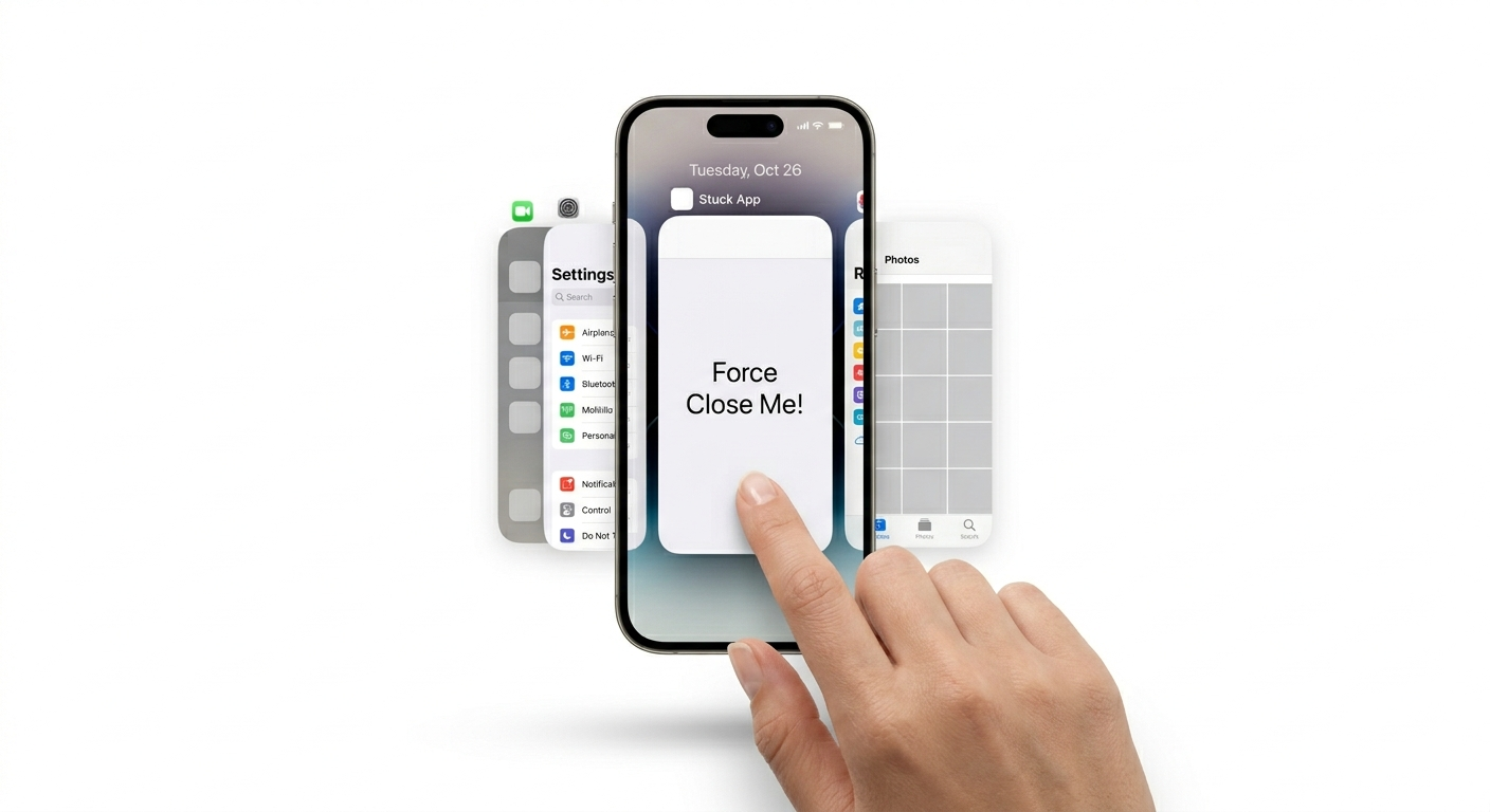 Closing an app on iPhone