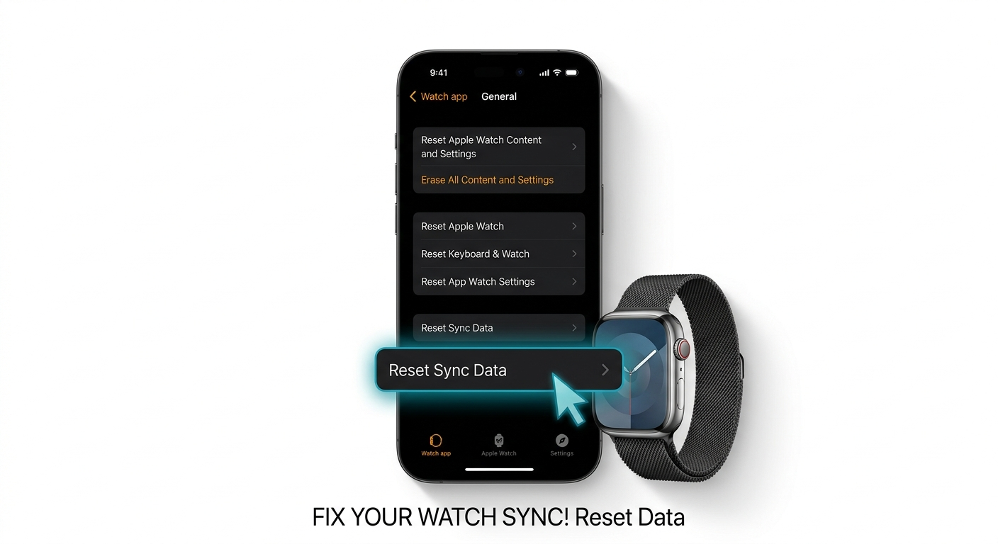 Resetting sync data in Apple Watch app