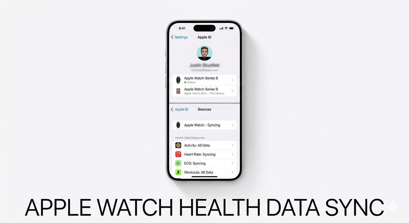 Checking Apple ID and Health sync