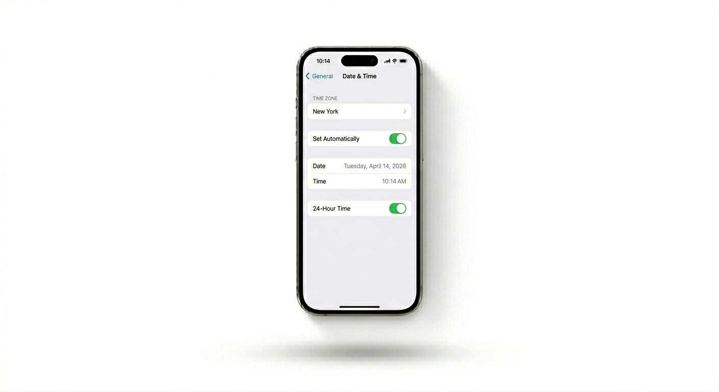 Setting iPhone Date and Time to Automatic
