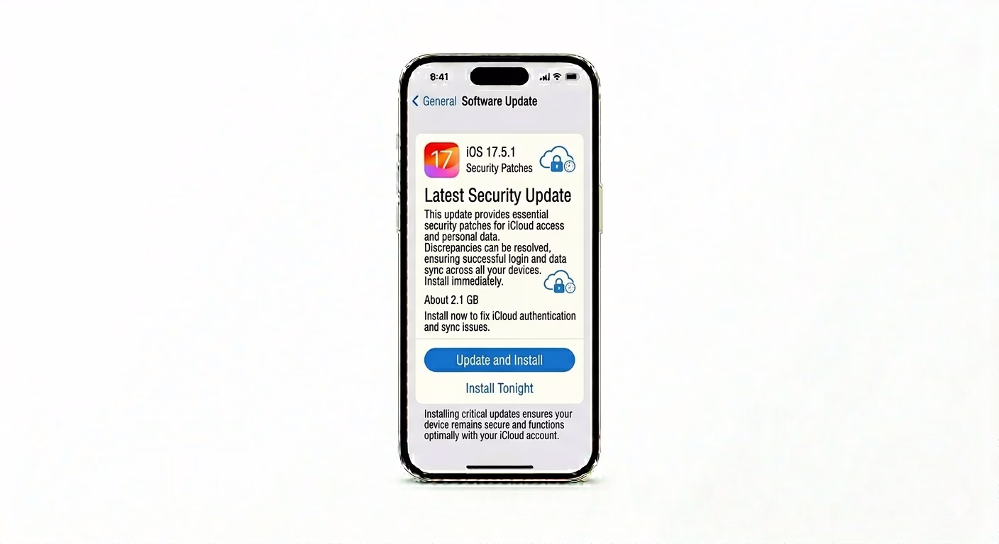 Checking for iOS software update