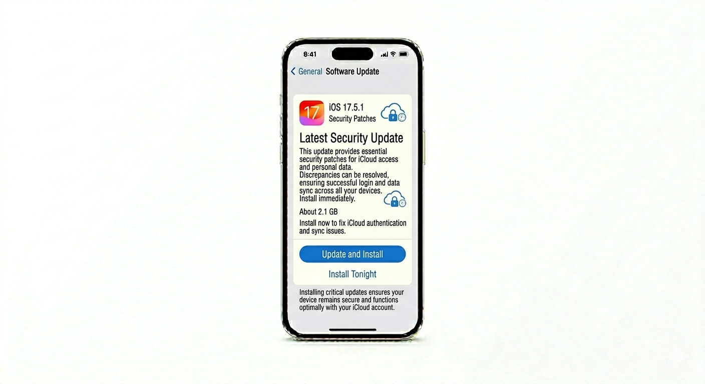 Checking for iOS software update