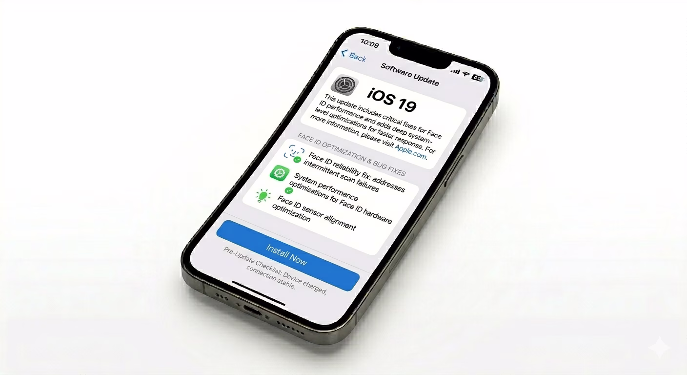 Update iOS to fix Face ID issue