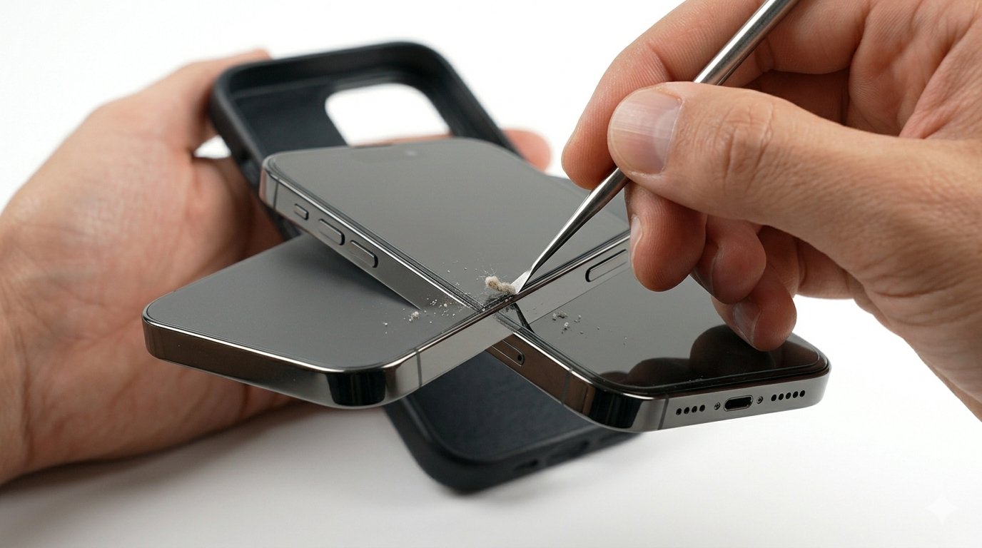 Cleaning iPhone Buttons