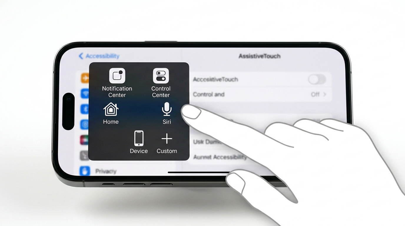 Enabling AssistiveTouch on iPhone