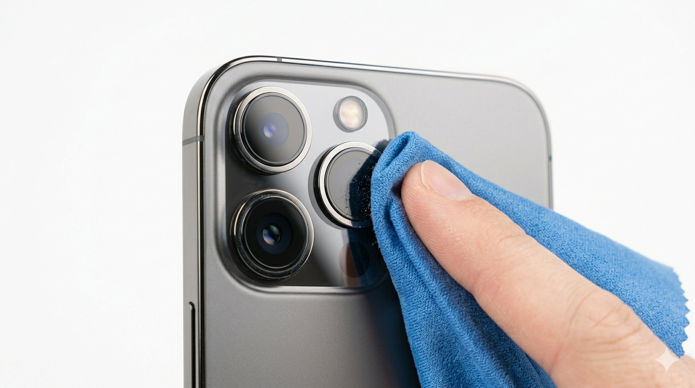Cleaning iPhone Camera Lens