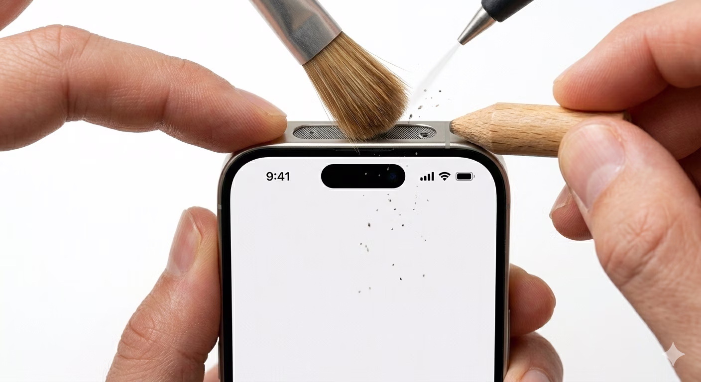 Cleaning iPhone Microphone Port