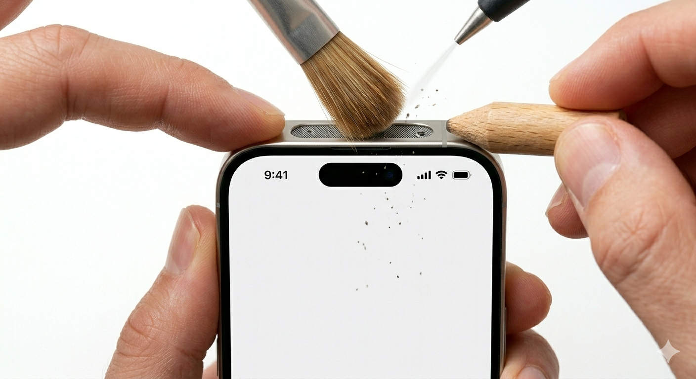 Cleaning iPhone Microphone Port