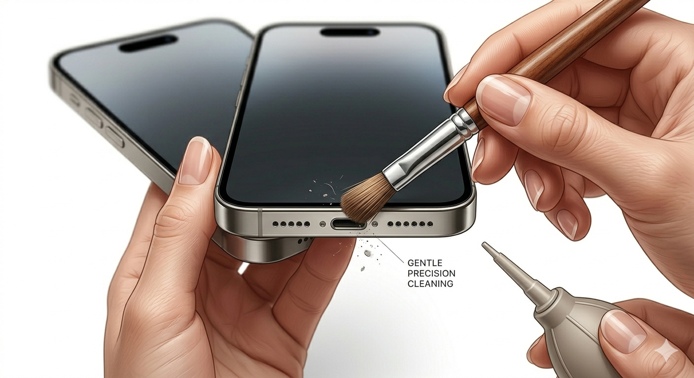 Cleaning iPhone Port