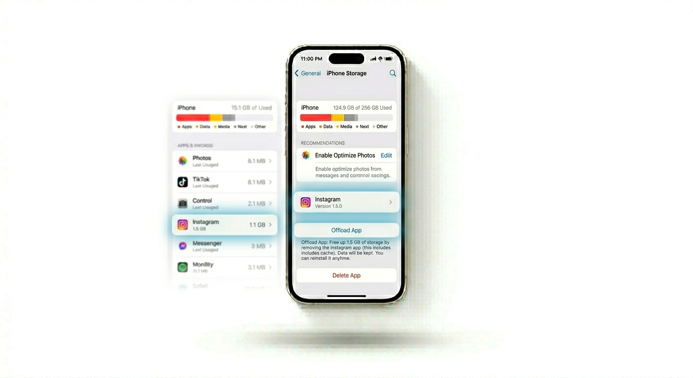 Offloading Instagram on iPhone