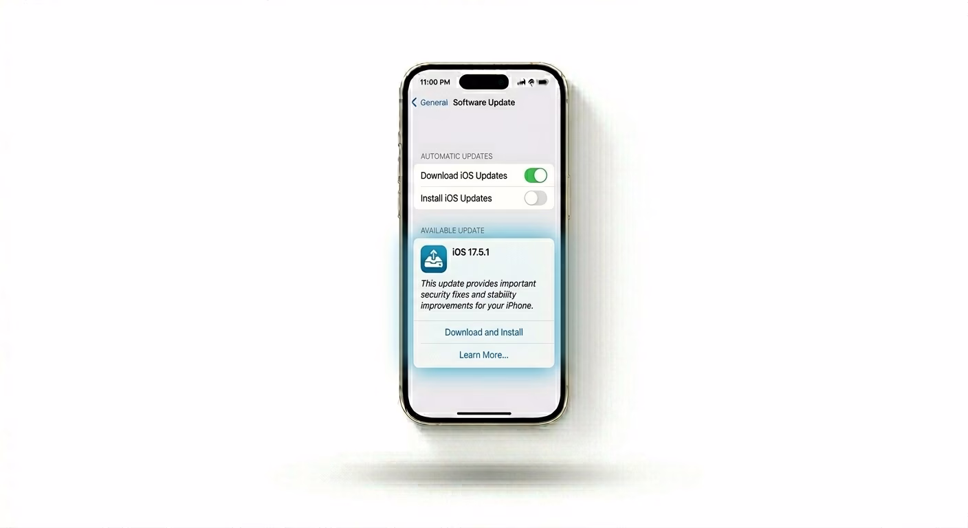 Checking for iPhone Software Update