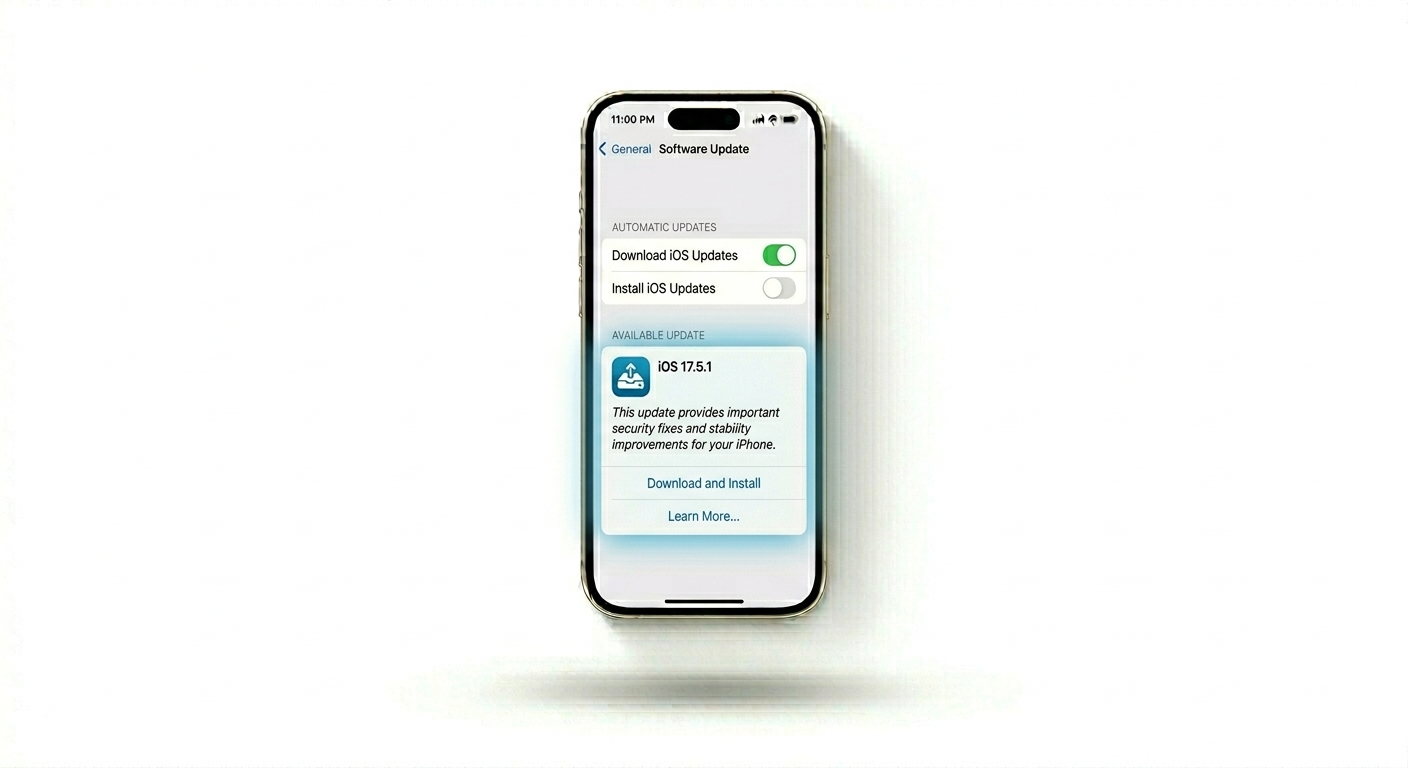 Checking for iPhone Software Update