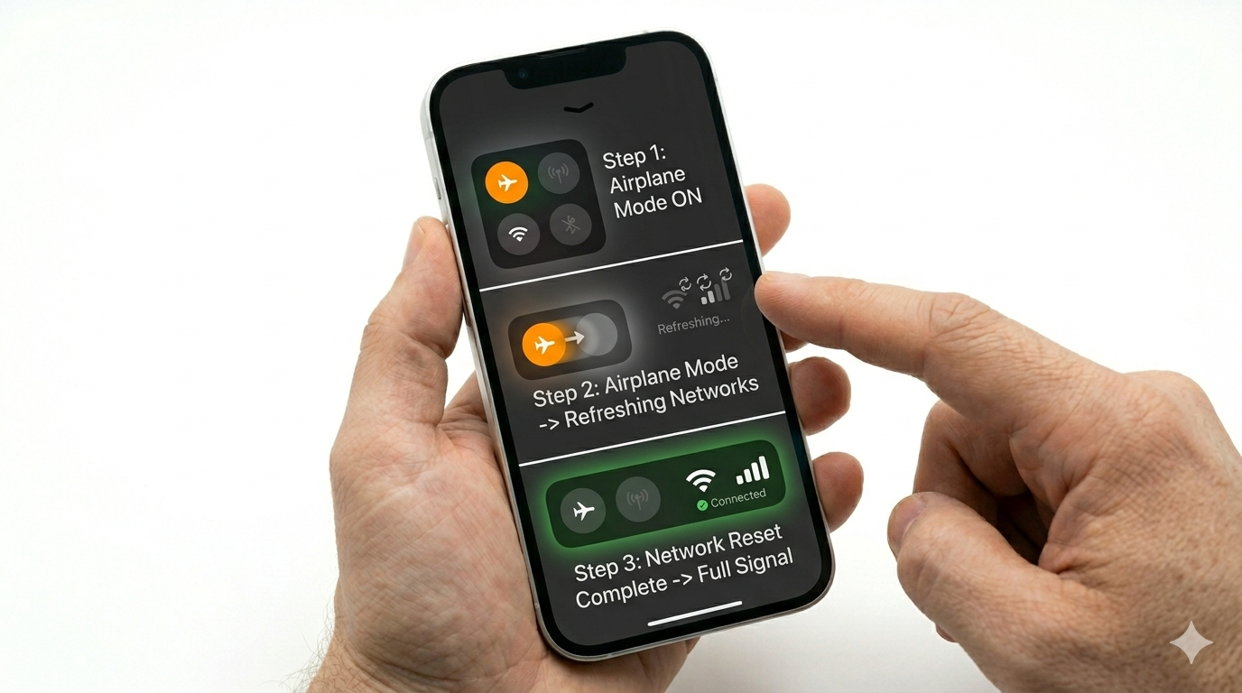 Resetting network settings on iPhone