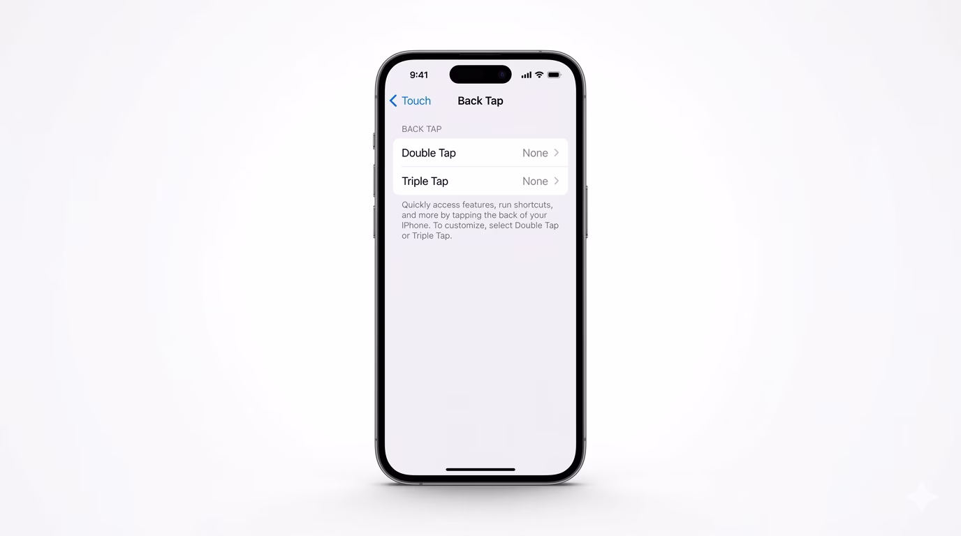 Fixing iPhone back tap features