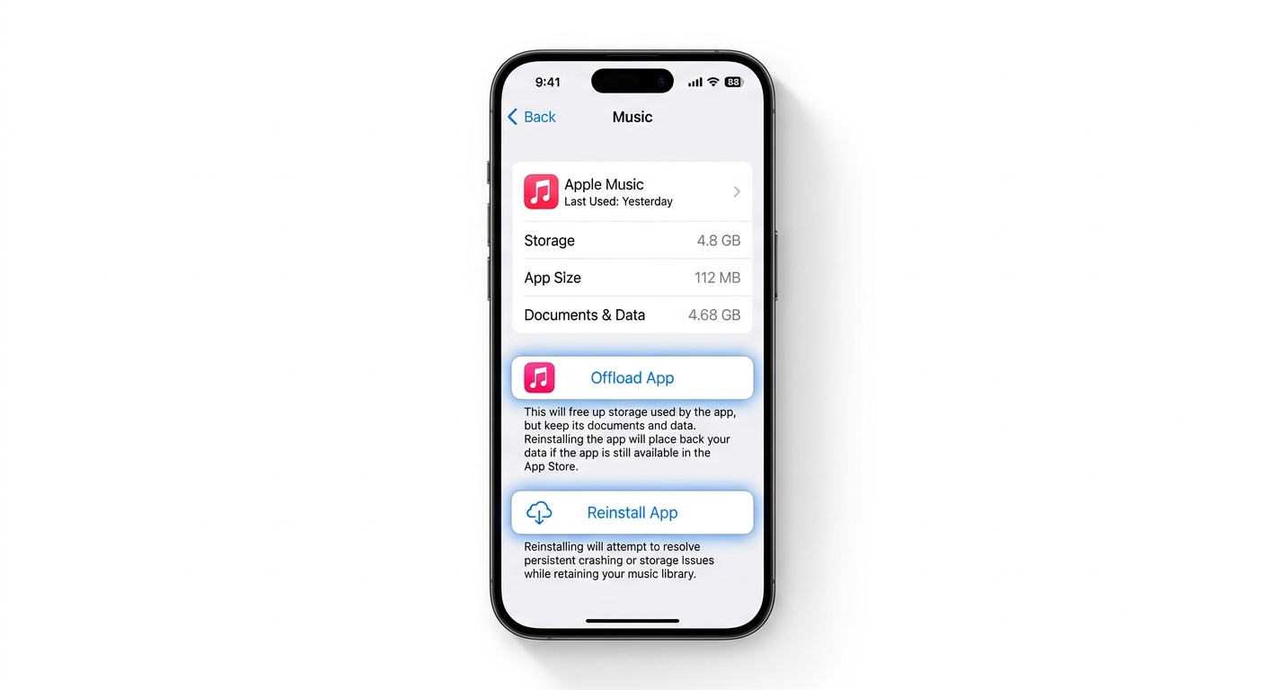 Offloading Music app to fix playback lag