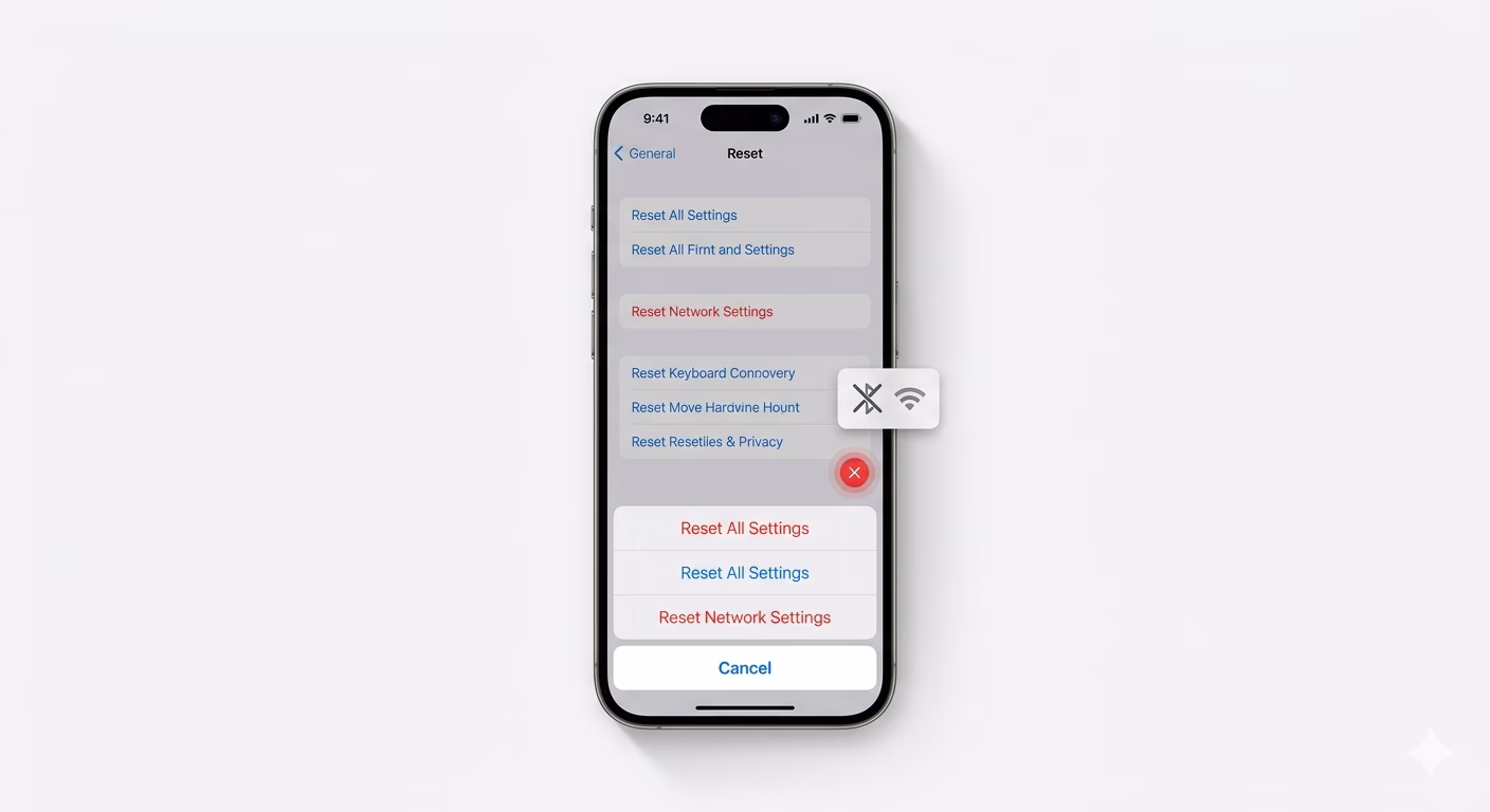 Resetting iPhone Network Settings for Pairing