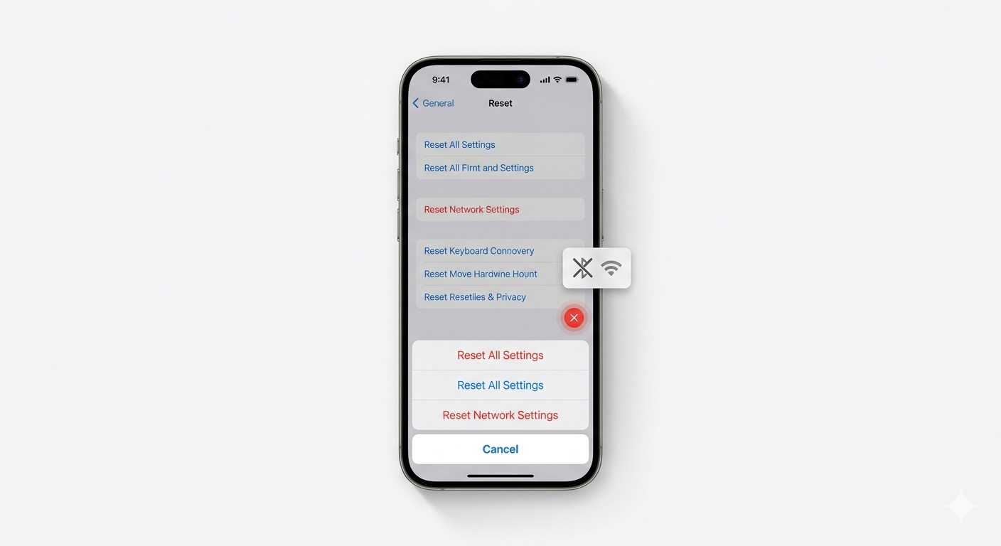 Resetting iPhone Network Settings for Pairing