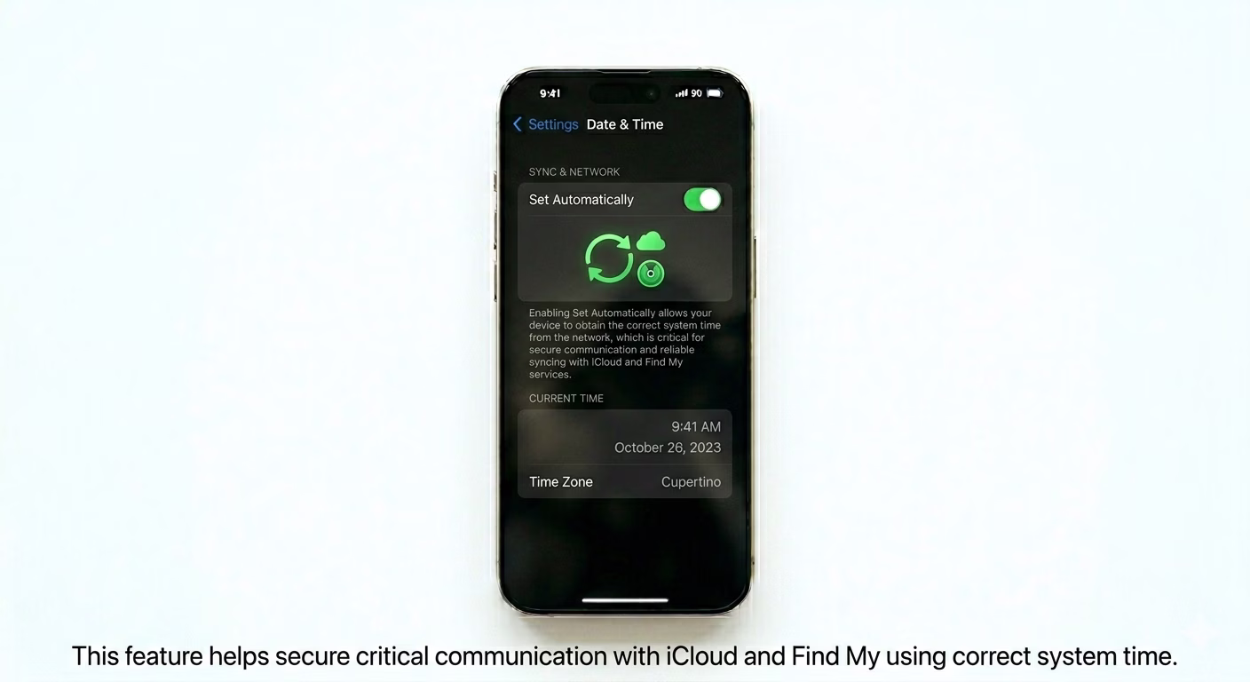 Setting iPhone Date and Time to Automatic