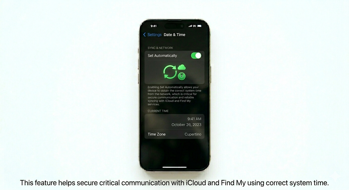 Setting iPhone Date and Time to Automatic