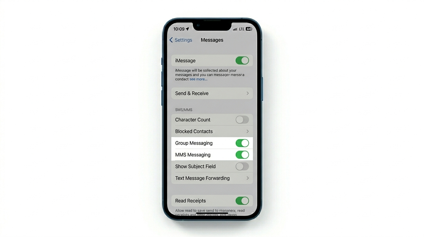 Enabling MMS and Group Messaging on iPhone