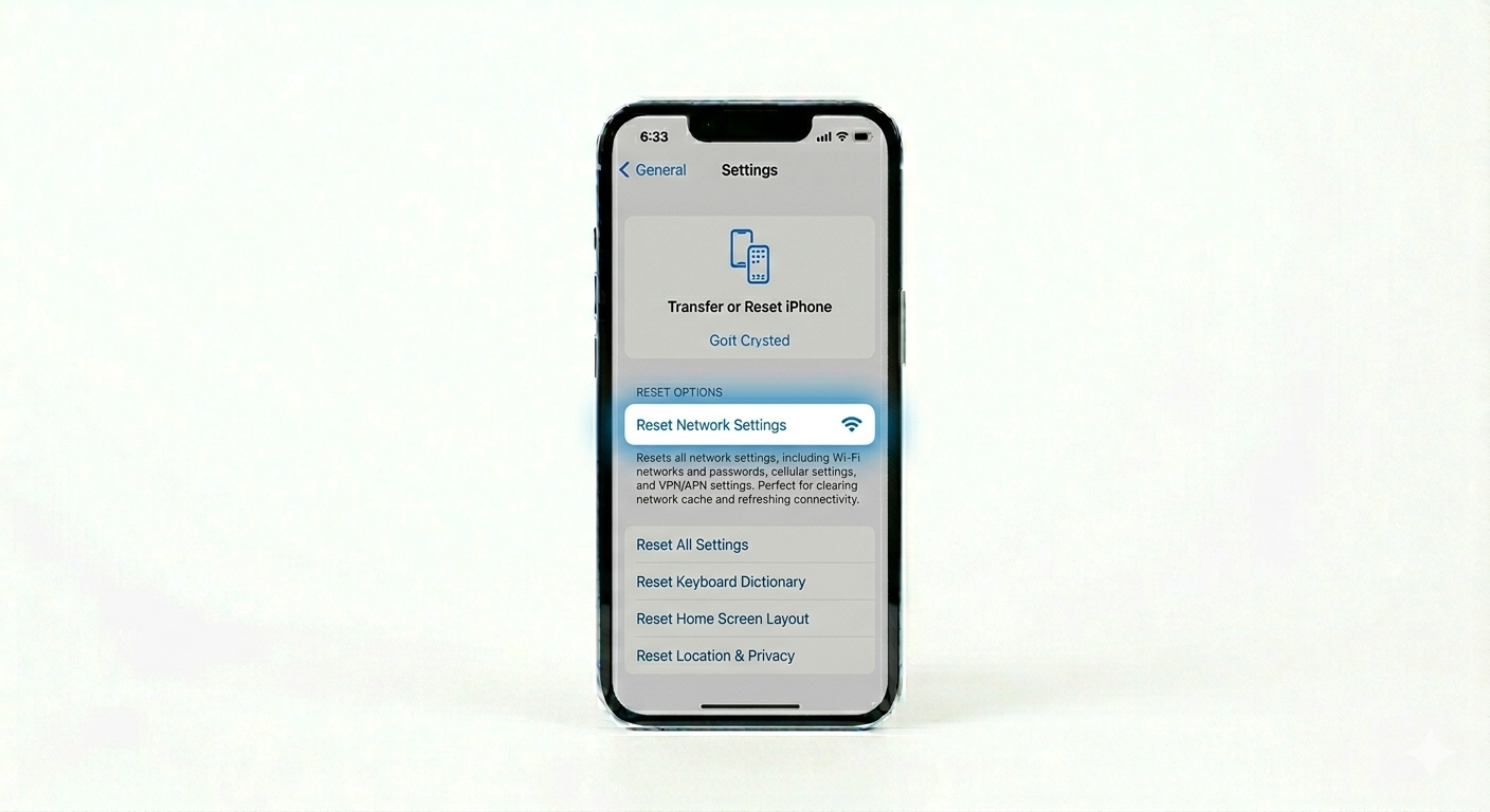 Resetting Network Settings for Hotspot Fix