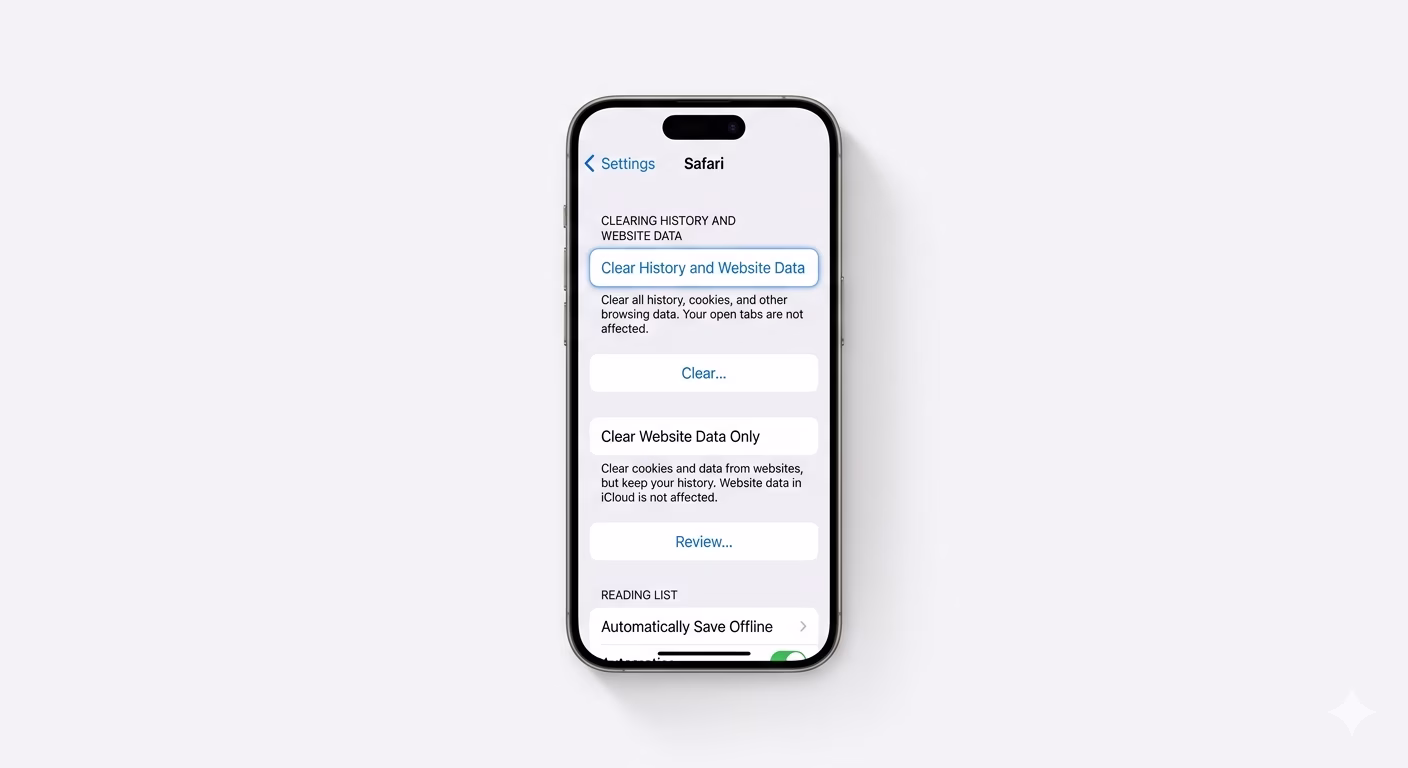 Clearing app cache to free up space