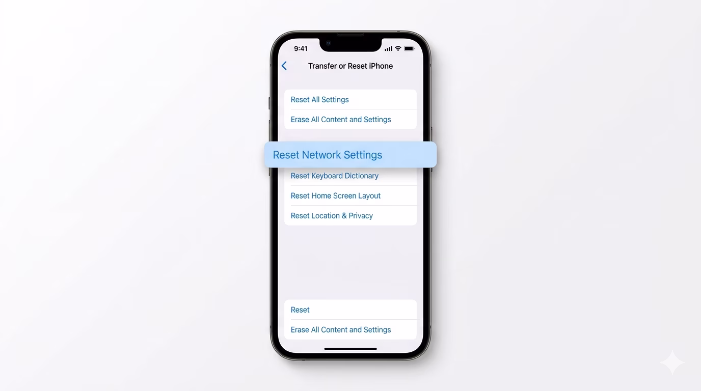 Resetting iPhone Network Settings for LTE fix