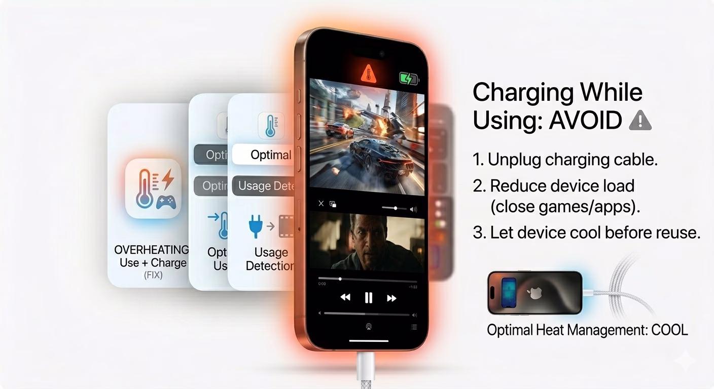 Don't use iPhone while charging