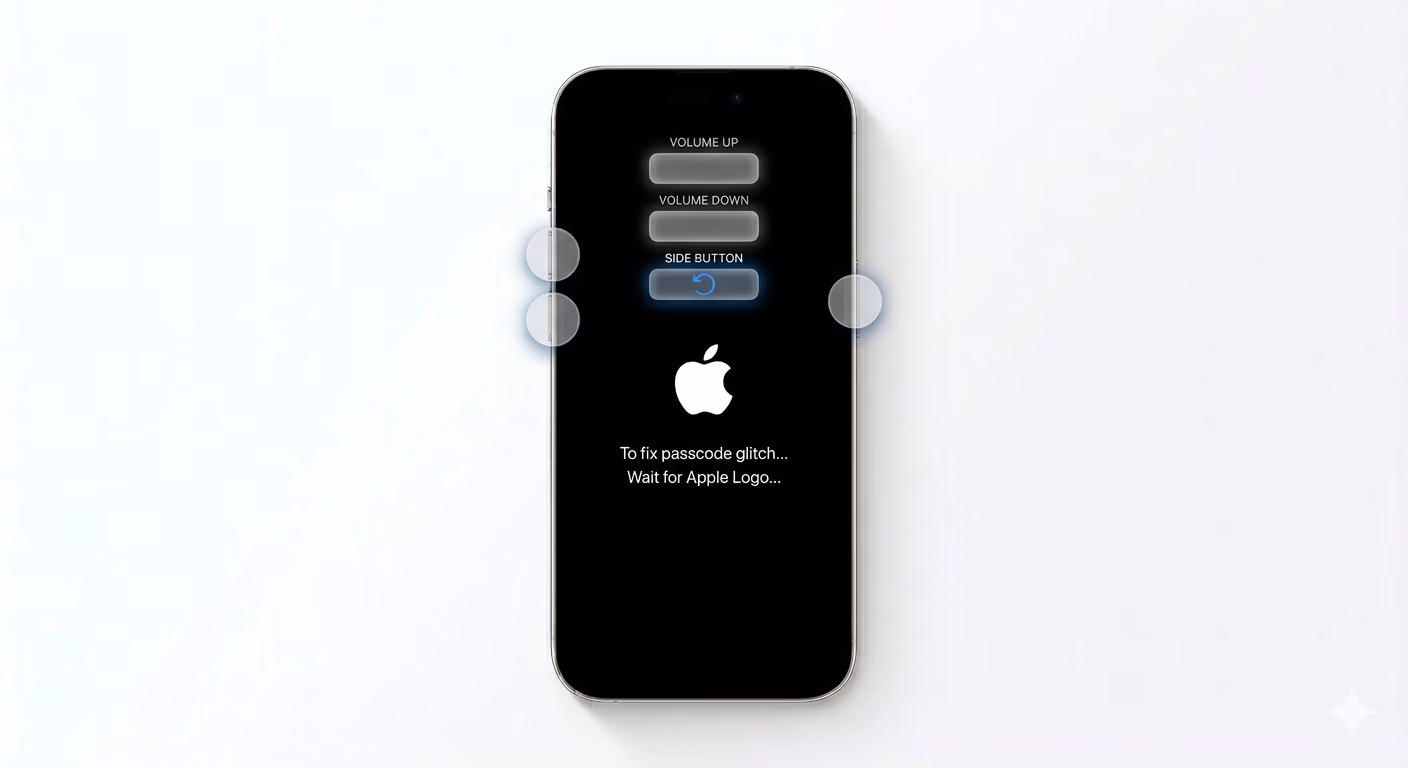 Force restarting iPhone to fix password bug