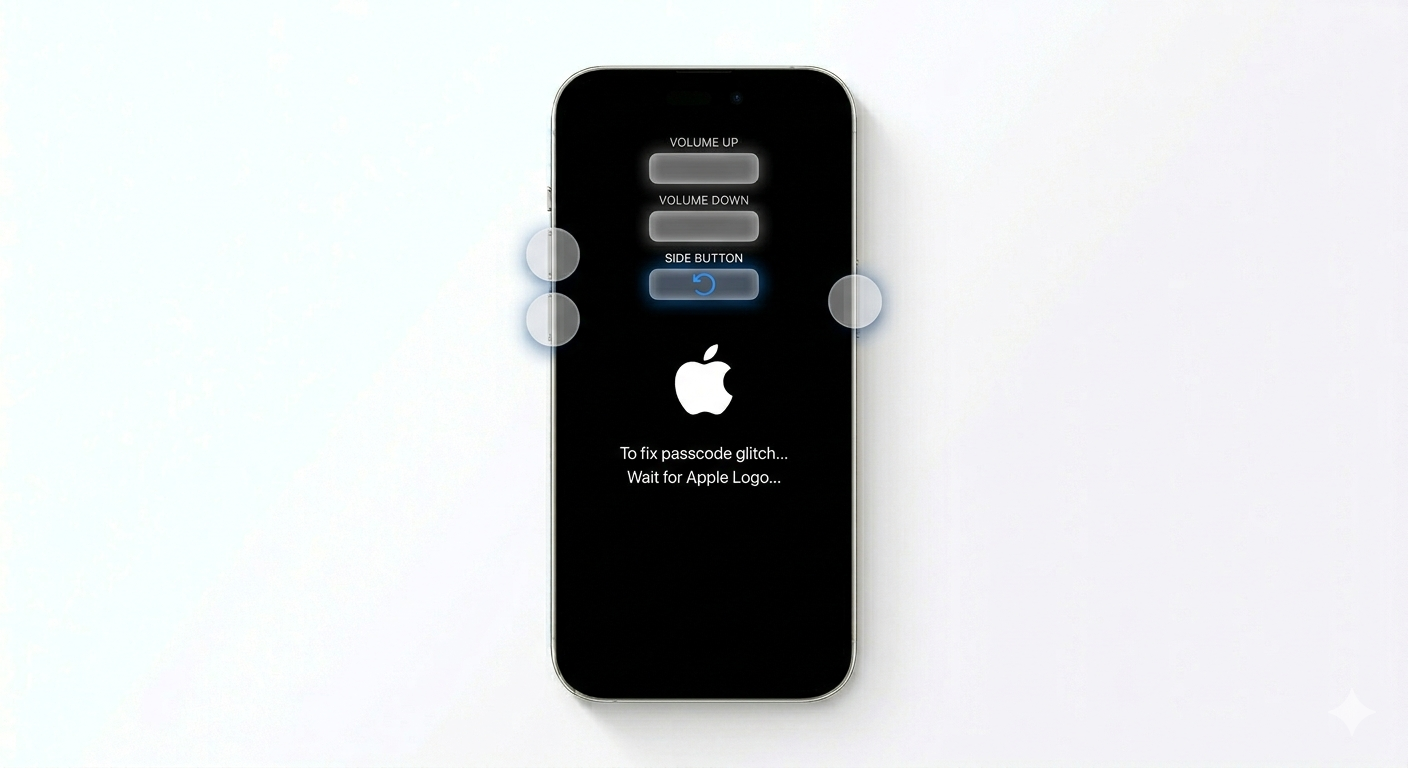 Force restarting iPhone to fix password bug