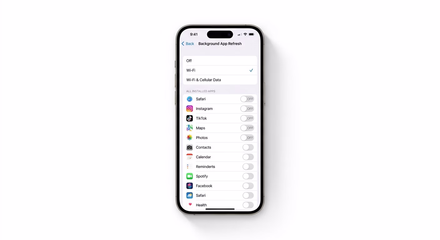 Optimizing background app refresh