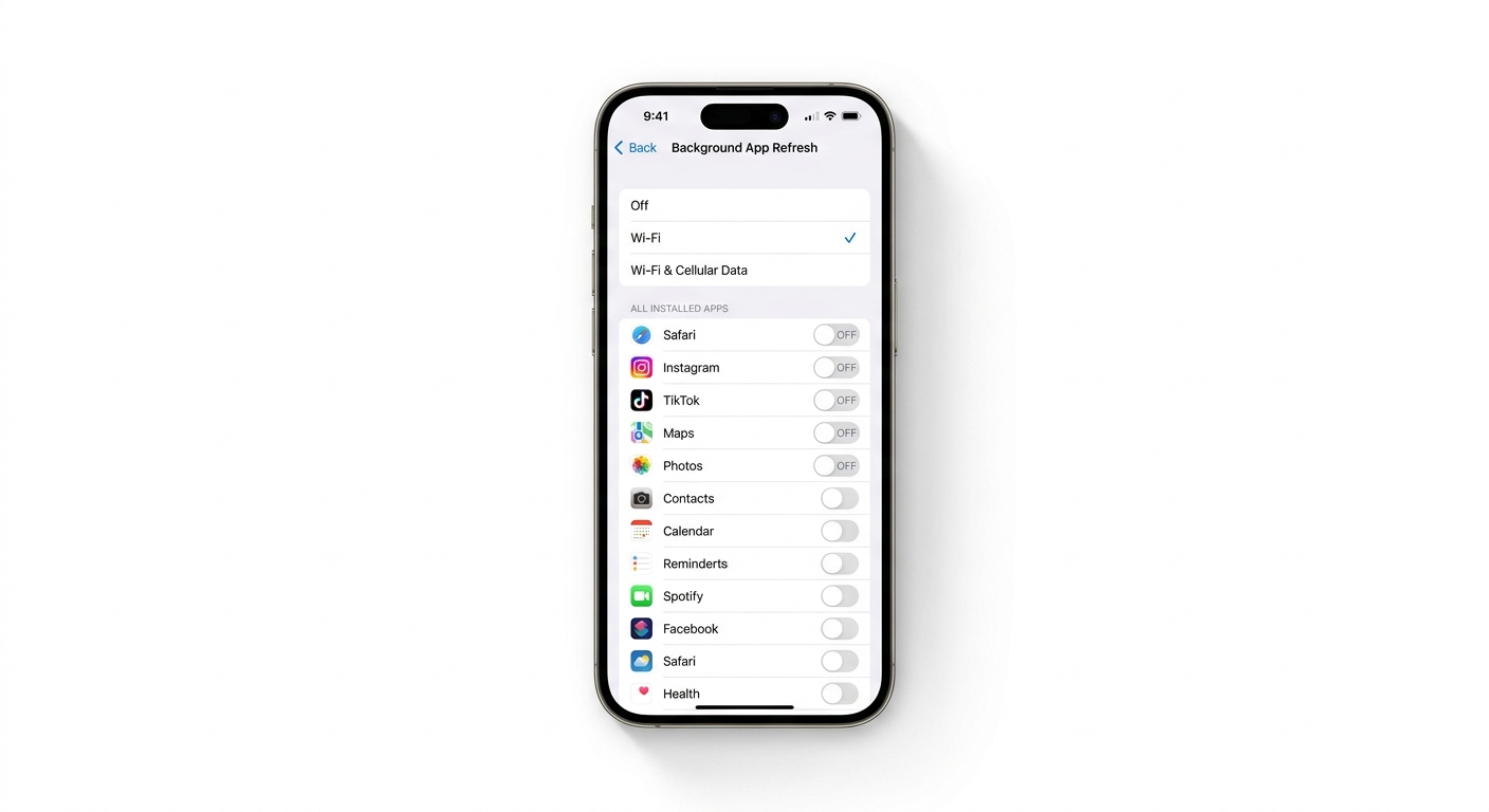 Optimizing background app refresh