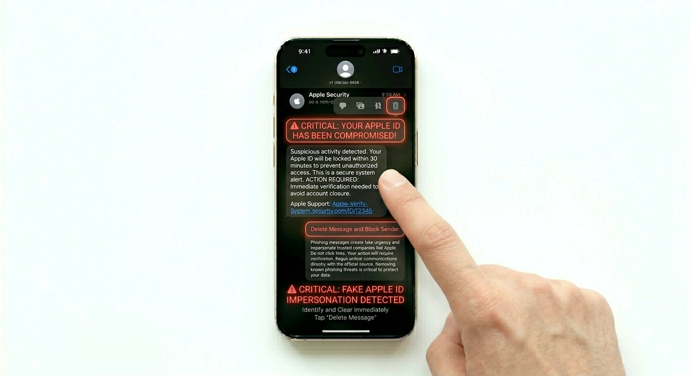 Identifying phishing message red flags