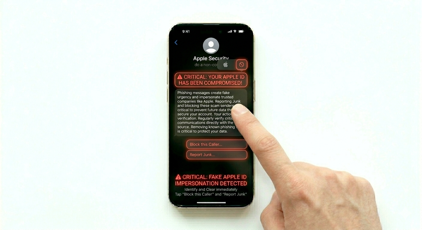 Reporting and blocking phishing sender