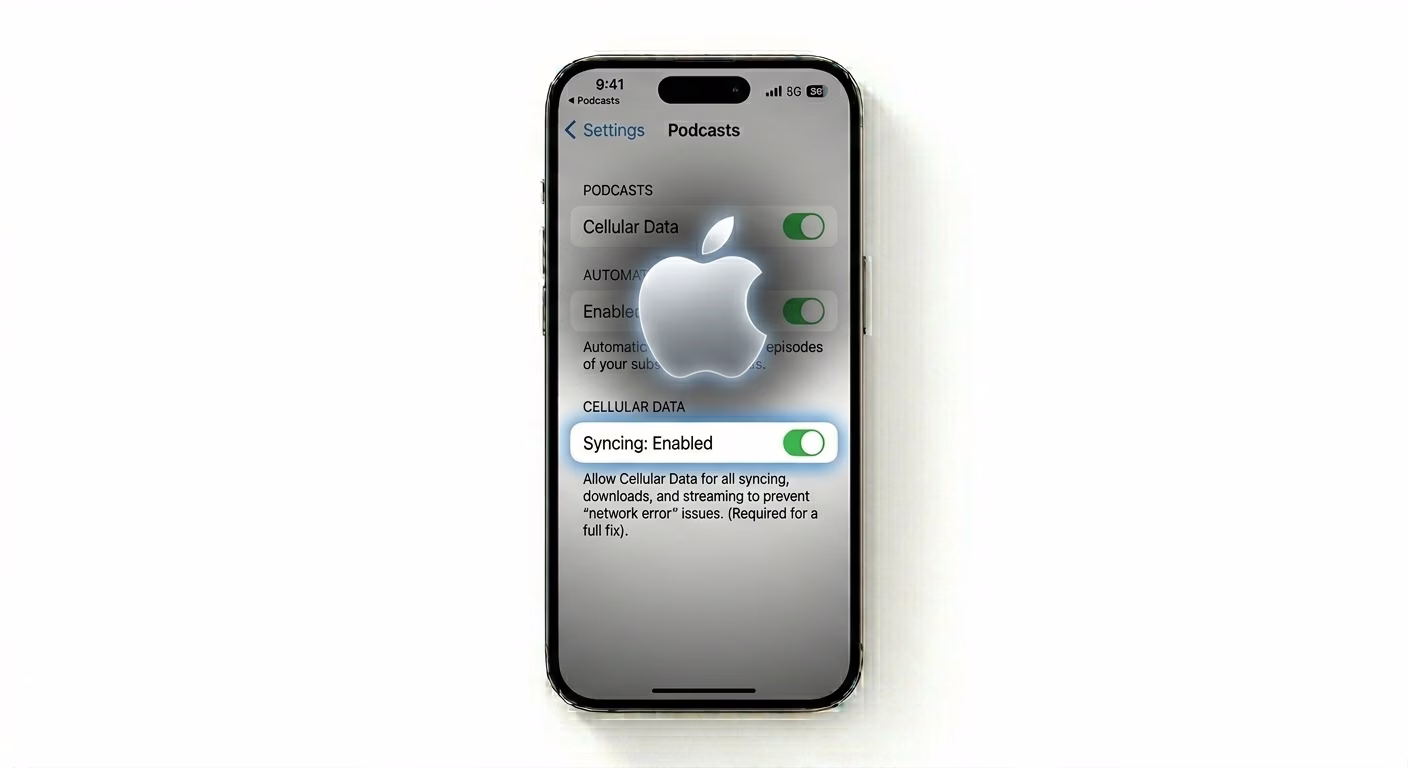 Resetting connection for podcast app