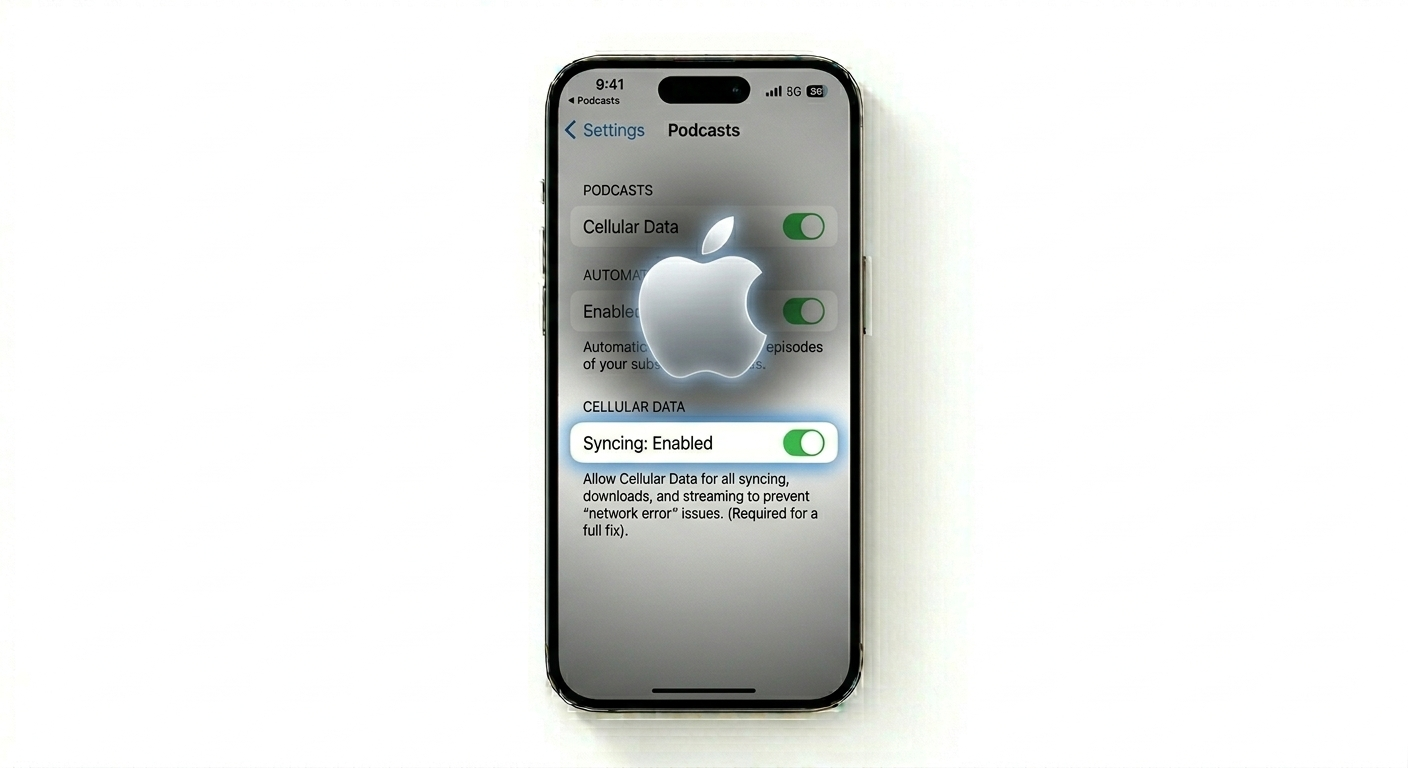 Resetting connection for podcast app