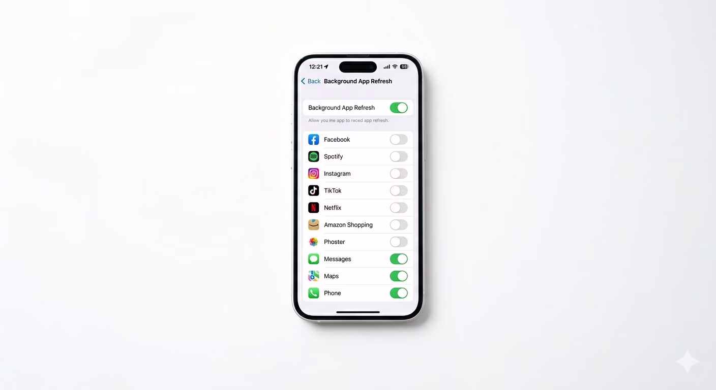 Managing background apps for better RAM