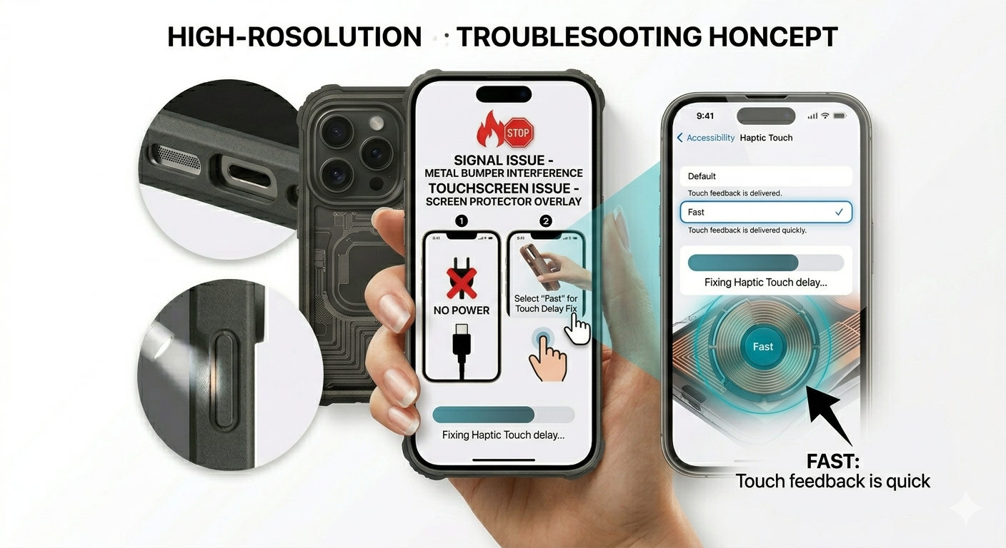Changing haptic touch speed on iPhone