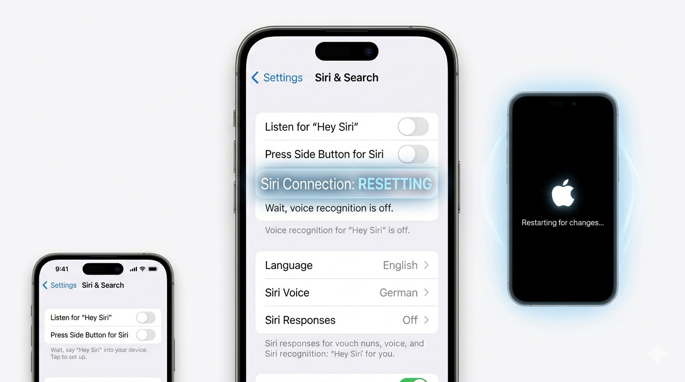 Resetting Siri and Search settings