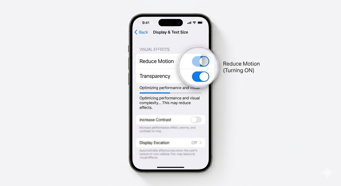 iPhone Accessibility Motion Settings