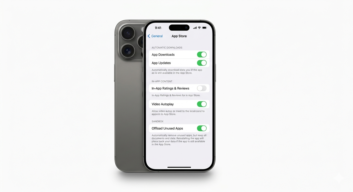 Auto-offloading unused apps on iOS