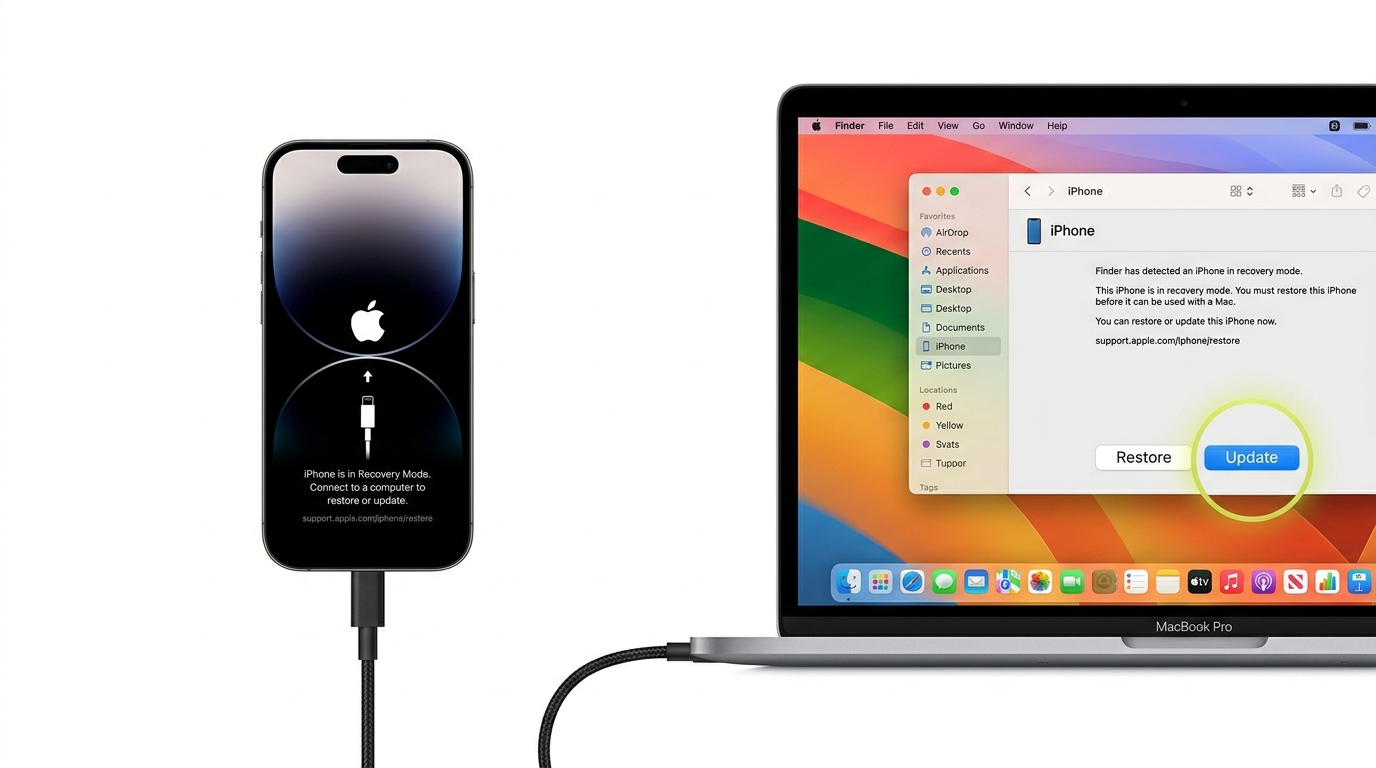 iTunes Update Option for Recovery Mode
