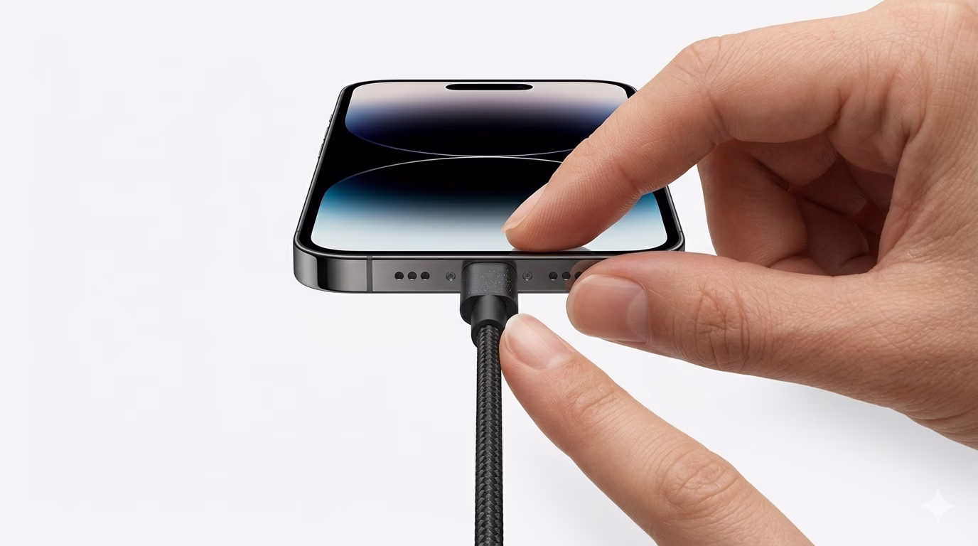 Checking iPhone Cable Connection