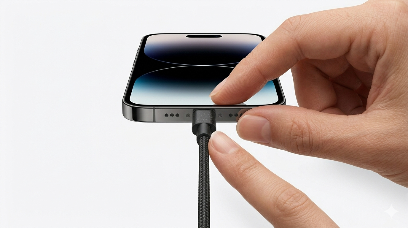 Checking iPhone Cable Connection