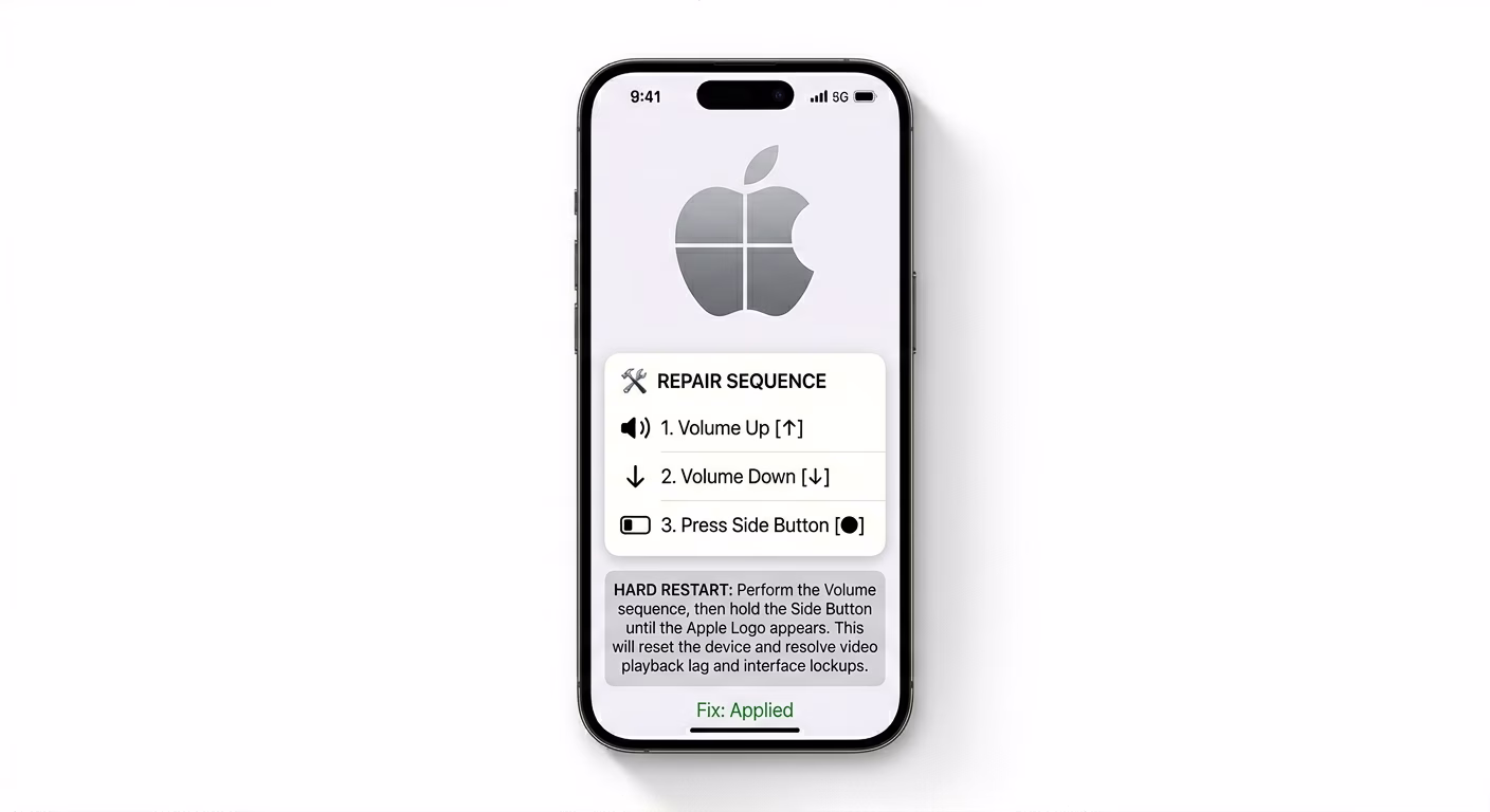 Hard restart to fix video lag