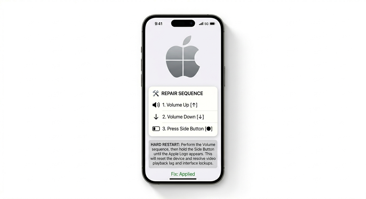 Hard restart to fix video lag