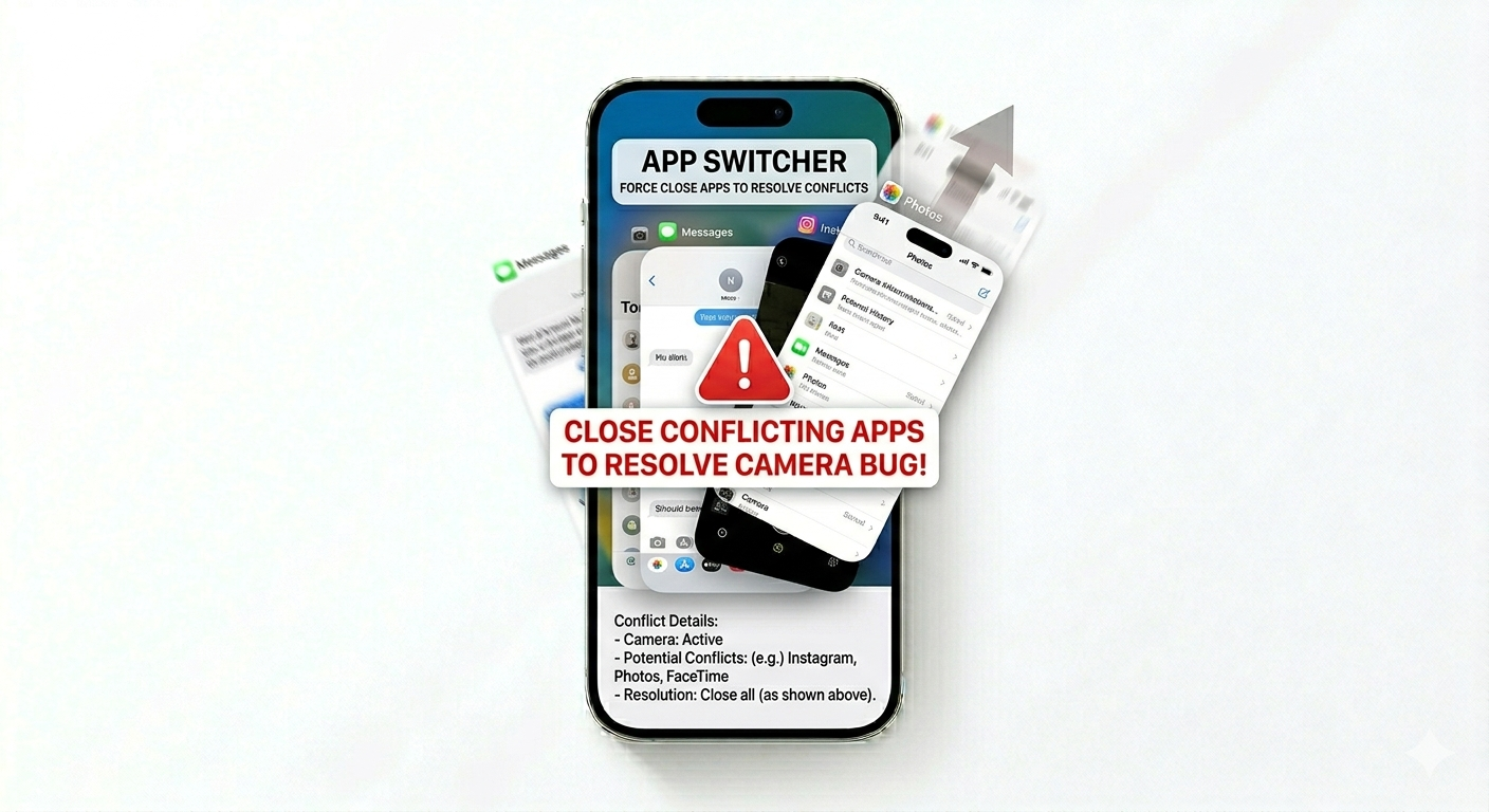 Closing background apps to fix camera