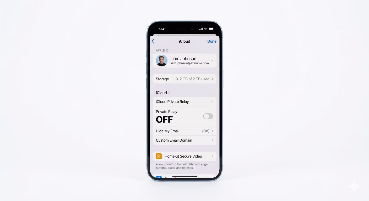 Disabling iCloud Private Relay