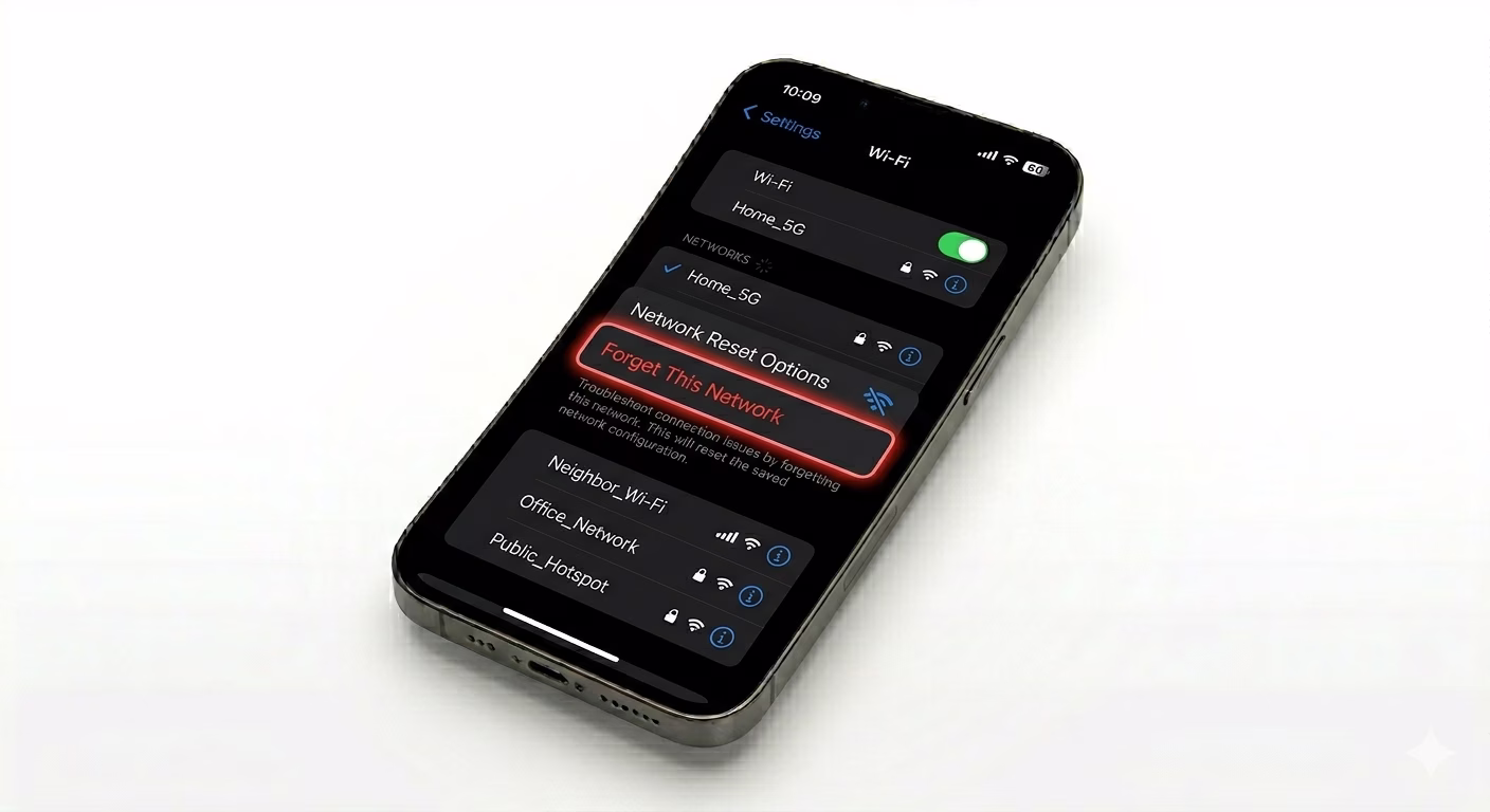 Fix iPhone WiFi disconnecting by reconnecting network