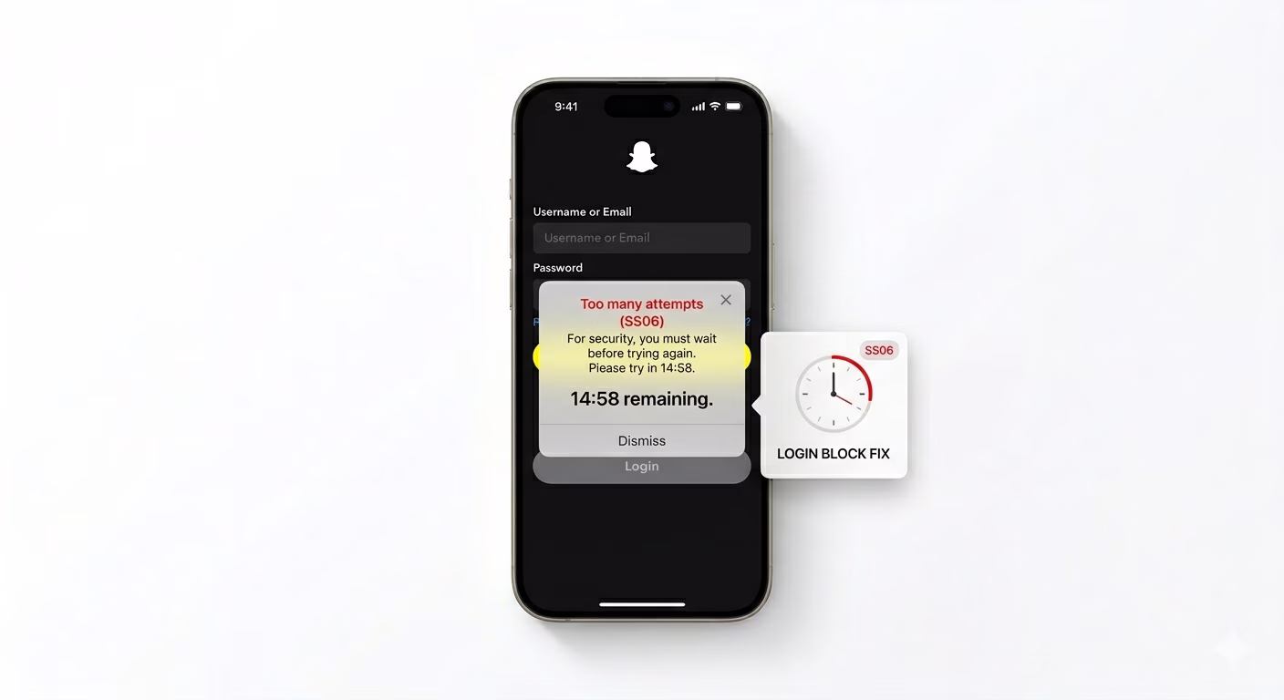 Stop login attempts Snapchat SS06